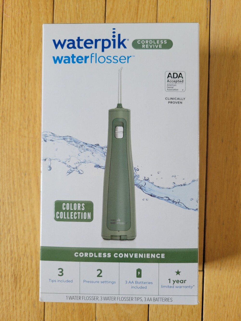 Waterproof Water Flosser Cordless Revive Model WF-03W038 Fresh Green New In Box